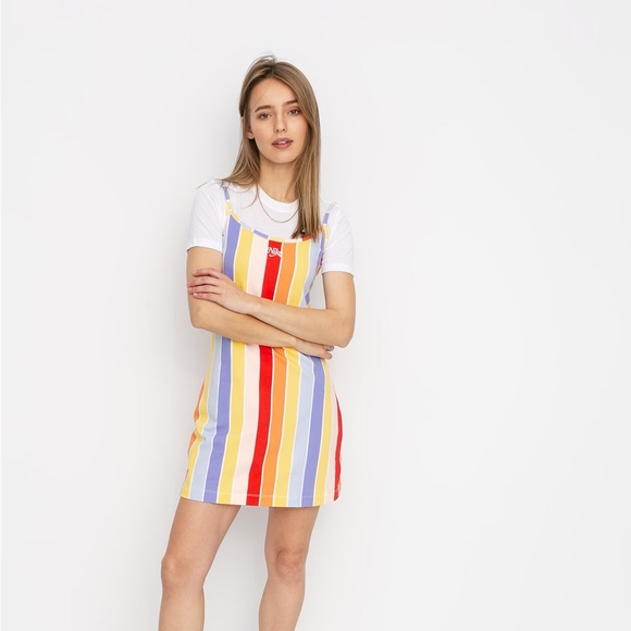 Retro Nike Striped Dress - Picture 1 of 3